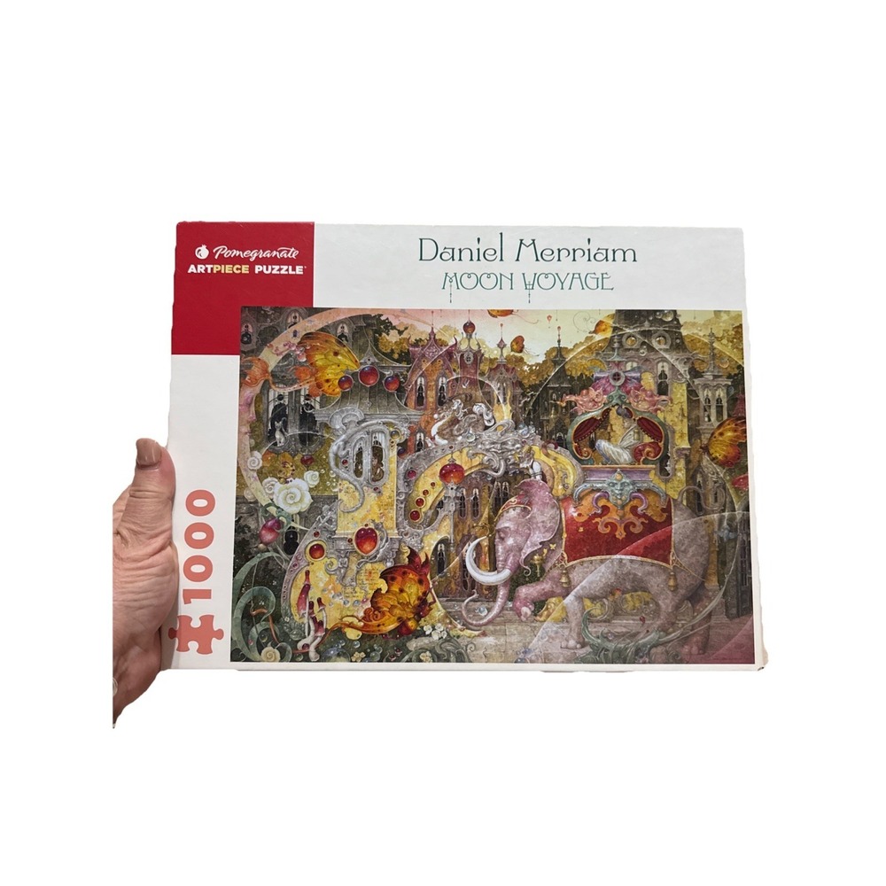 Moon Voyage by Daniel Merriam 1000 Piece Jigsaw Puzzle Complete